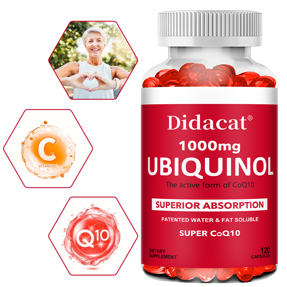 Nac N Acetyl Cysteine - Ubiquinol CoQ10 1000mg Softgels, Actieve Vorm,