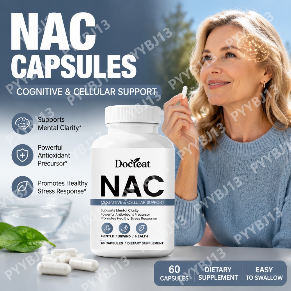 Nac N Acetyl Cysteine - Docteat NAC Supplement Capsules met N-Acetyl
