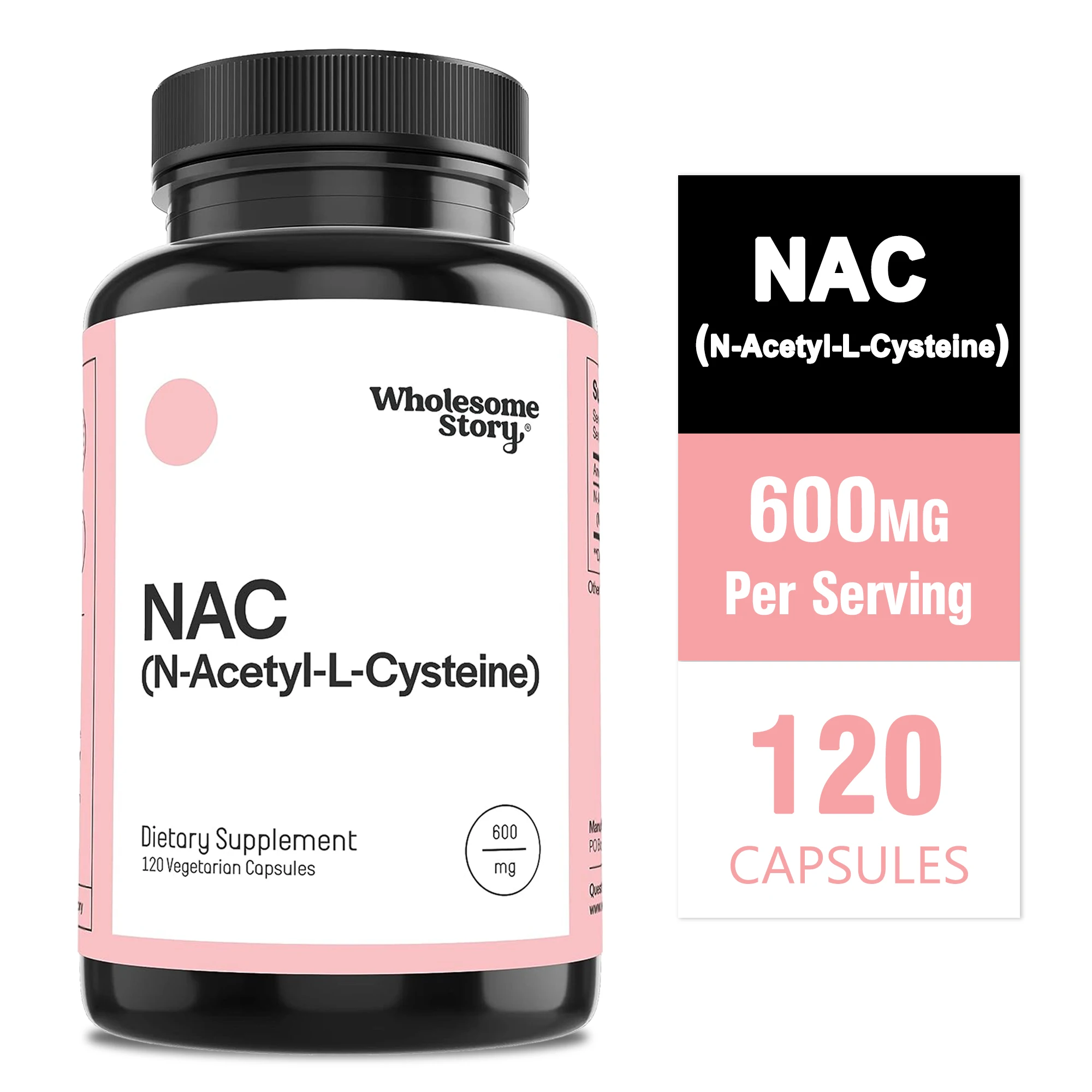 Nac N Acetyl Cysteine - NAC (N-Acetyl L-Cysteïne) 600mg - Antioxidant